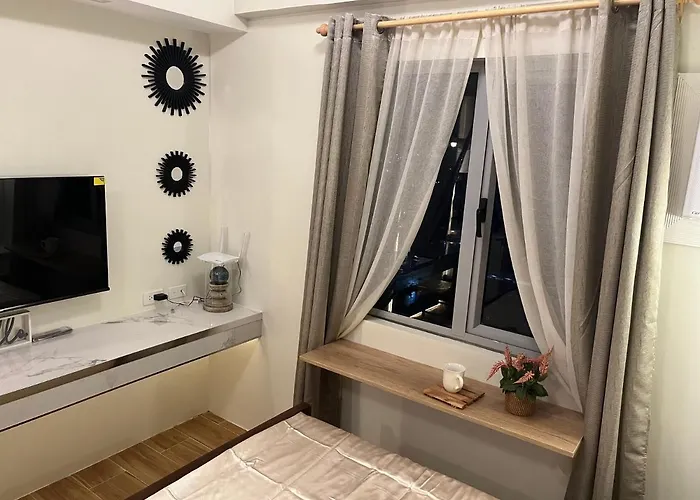 Aesthetic Functional Minimalist Space Sunvida Tower Sv1716 Aparthotel Cebu